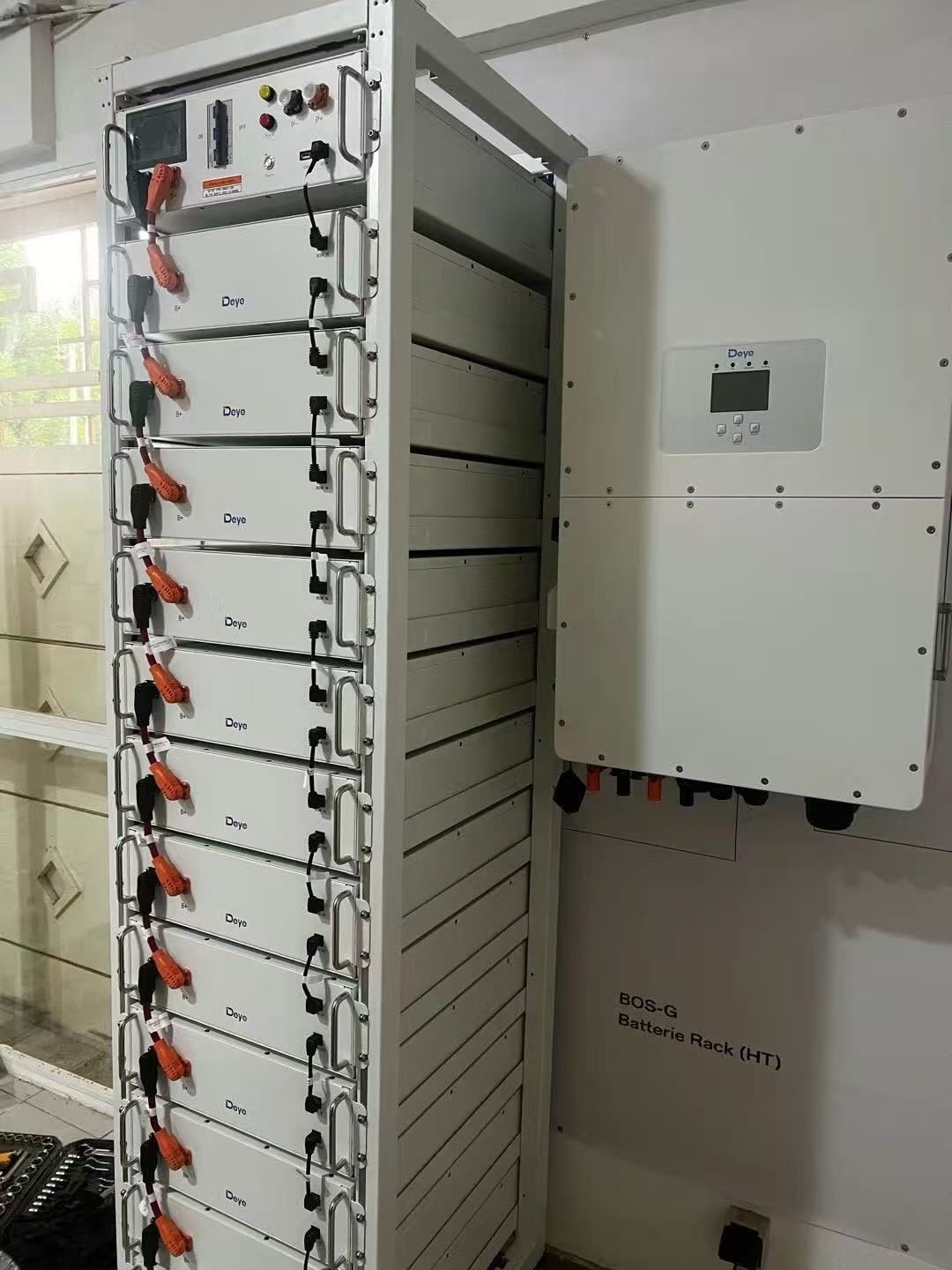 Mali Police HQ —Deye BOS-G battery rack